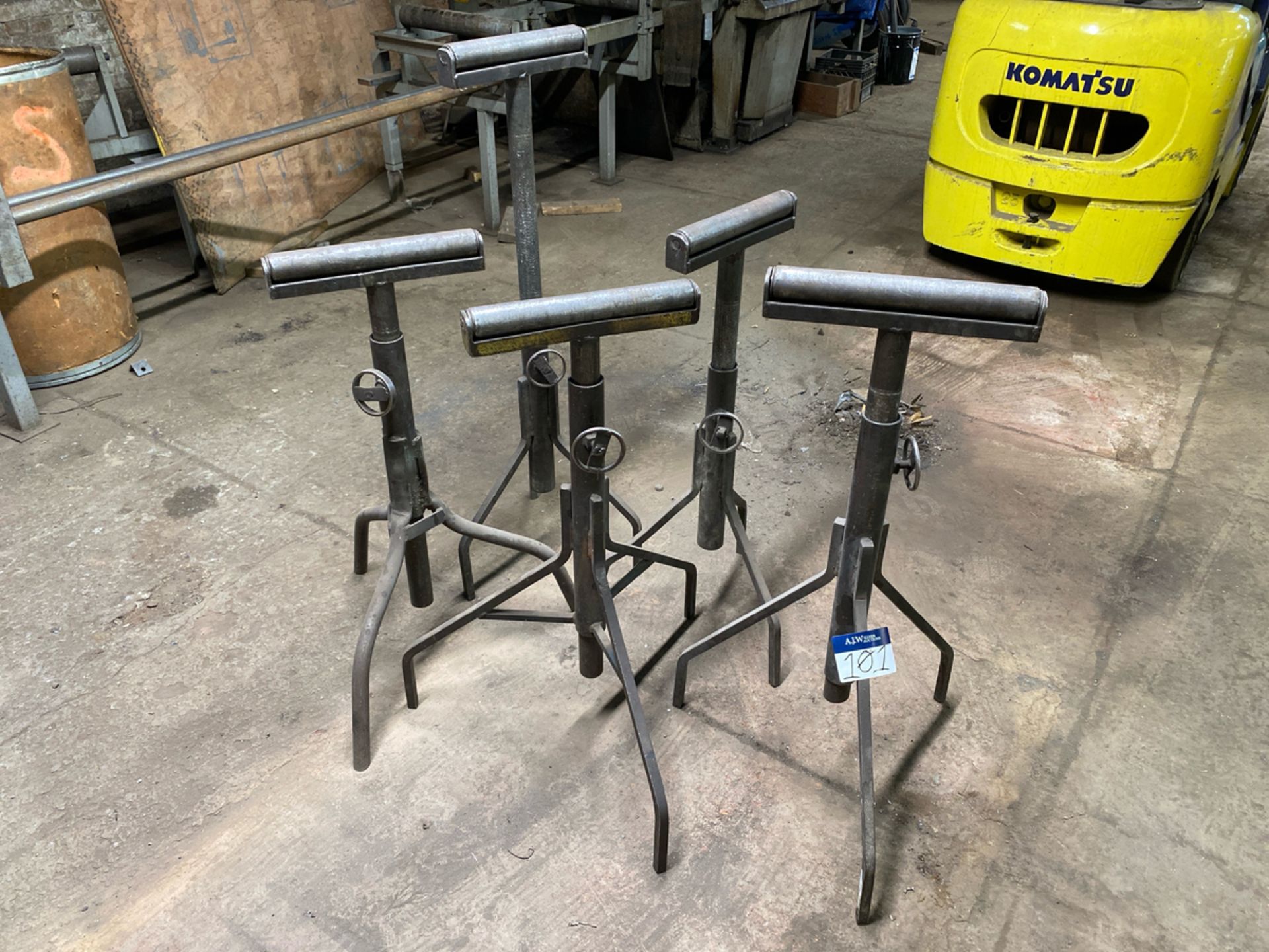 [Each] (5) Metal Roller Stand with Adjustable Height