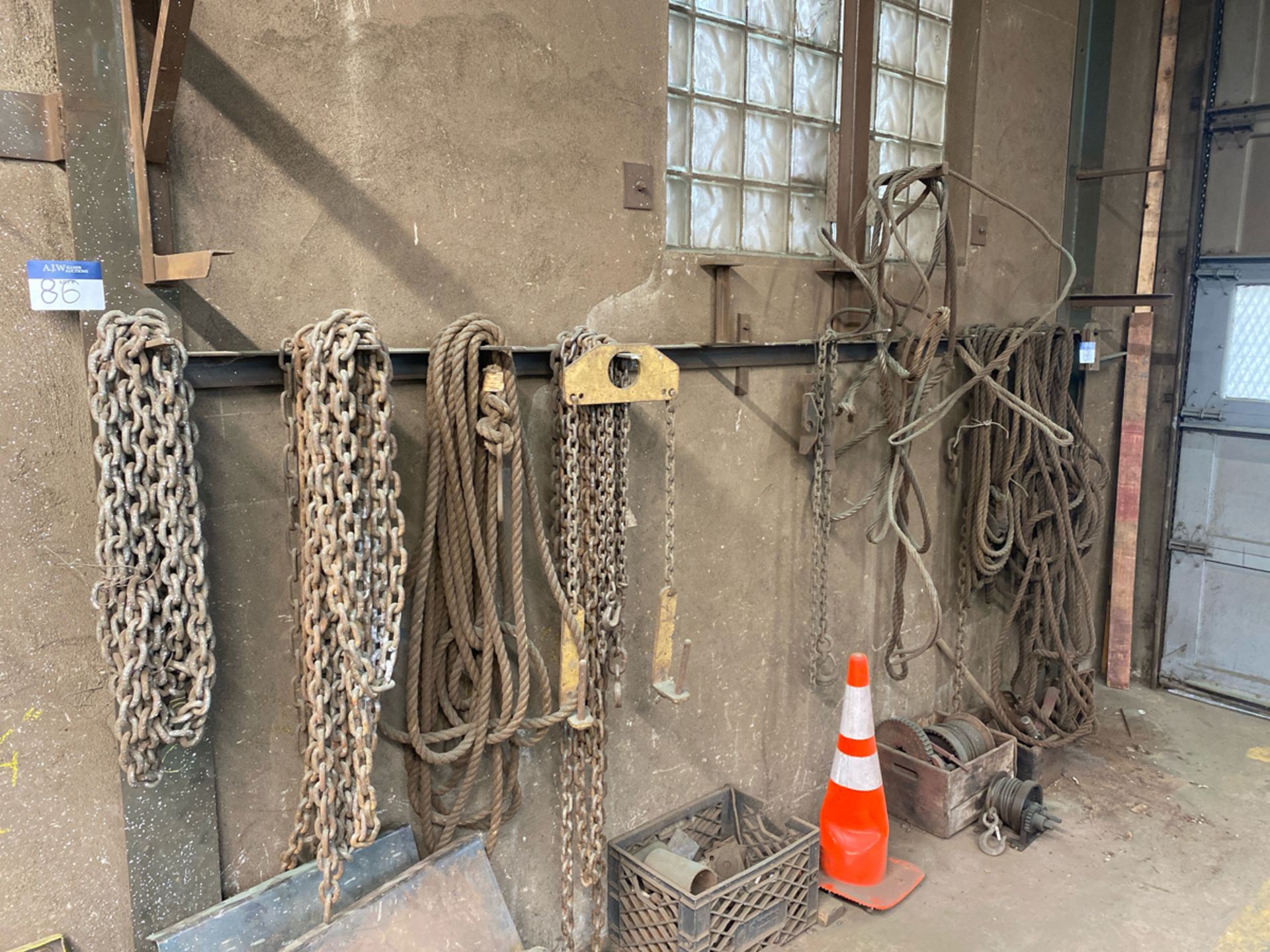 A Group of Chain, Rope and Slings