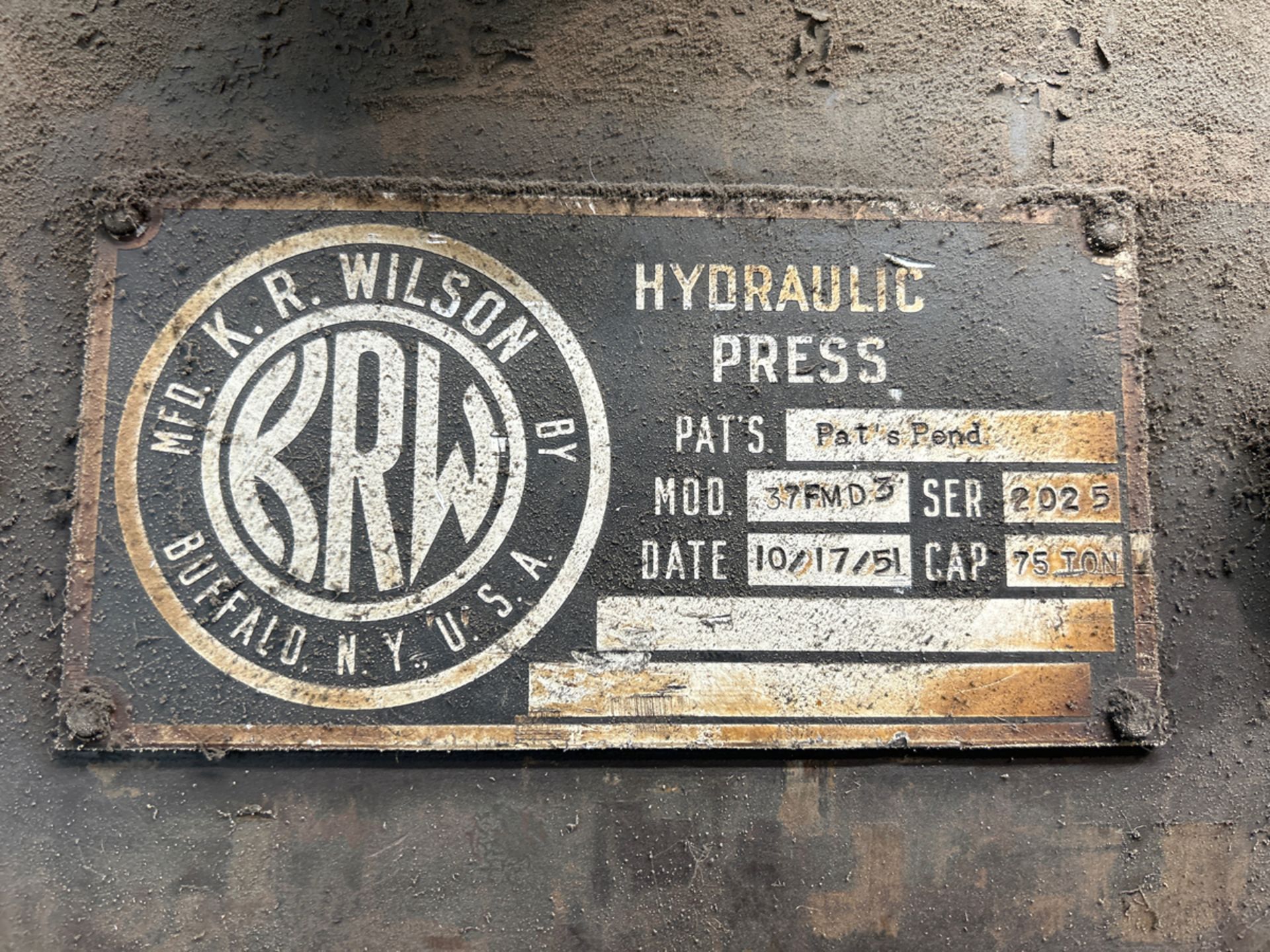 KR Wilson 75-Ton Hydraulic Press - Bild 10 aus 18