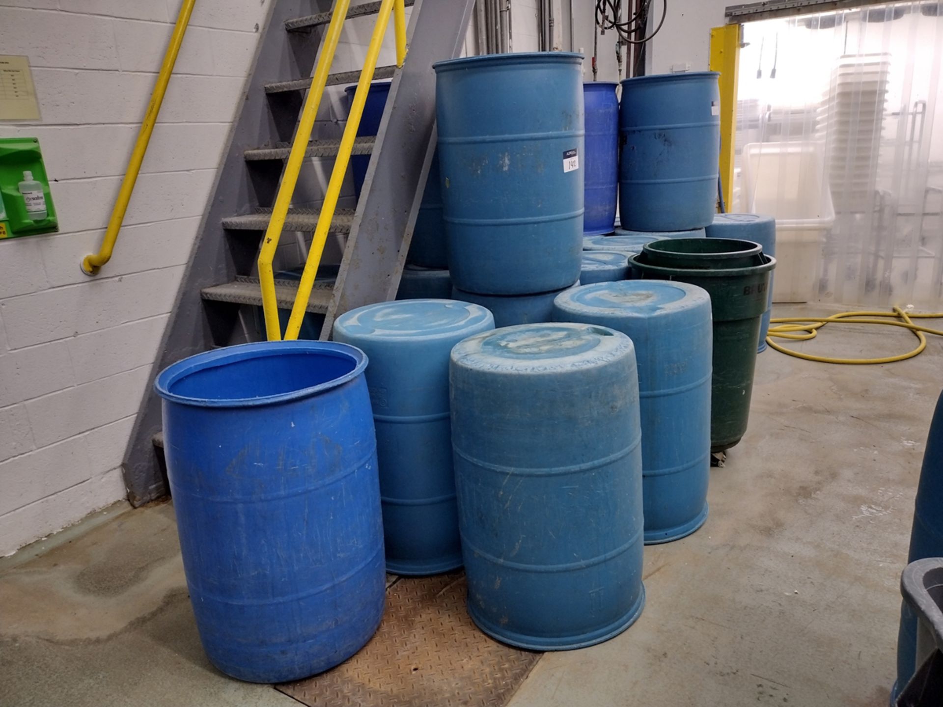 {Each} 55 Gallon Poly Storage Barrels - Image 2 of 8