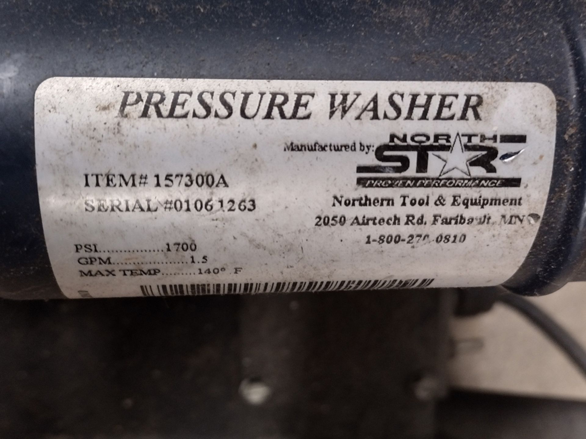 North Star 1,700psi Pressure Washer - Image 5 of 5