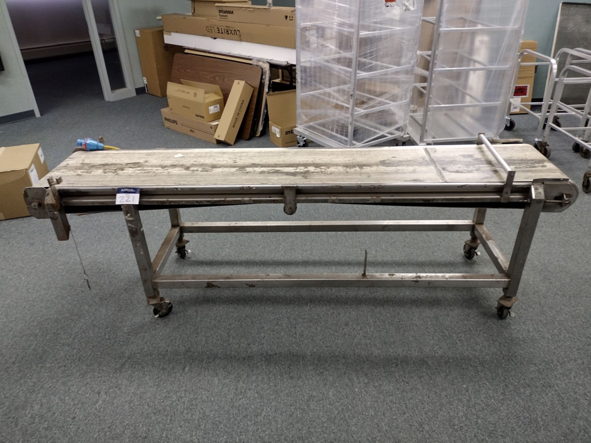 HMI 8ft Electric Belt Conveyor - Image 3 of 7