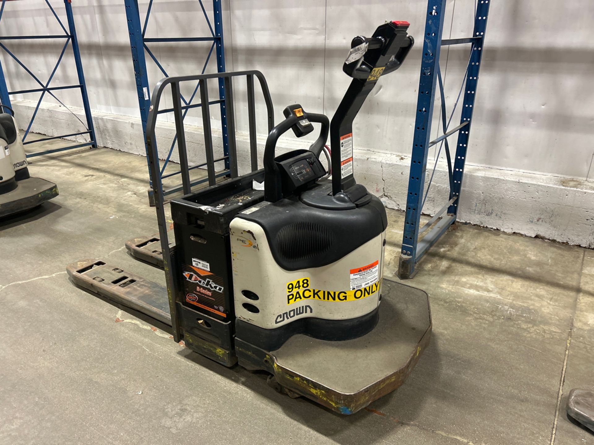 Crown PE4500-60 6,000lbs Electric 24V Rider Pallet Jack w/ Charger - Image 2 of 14