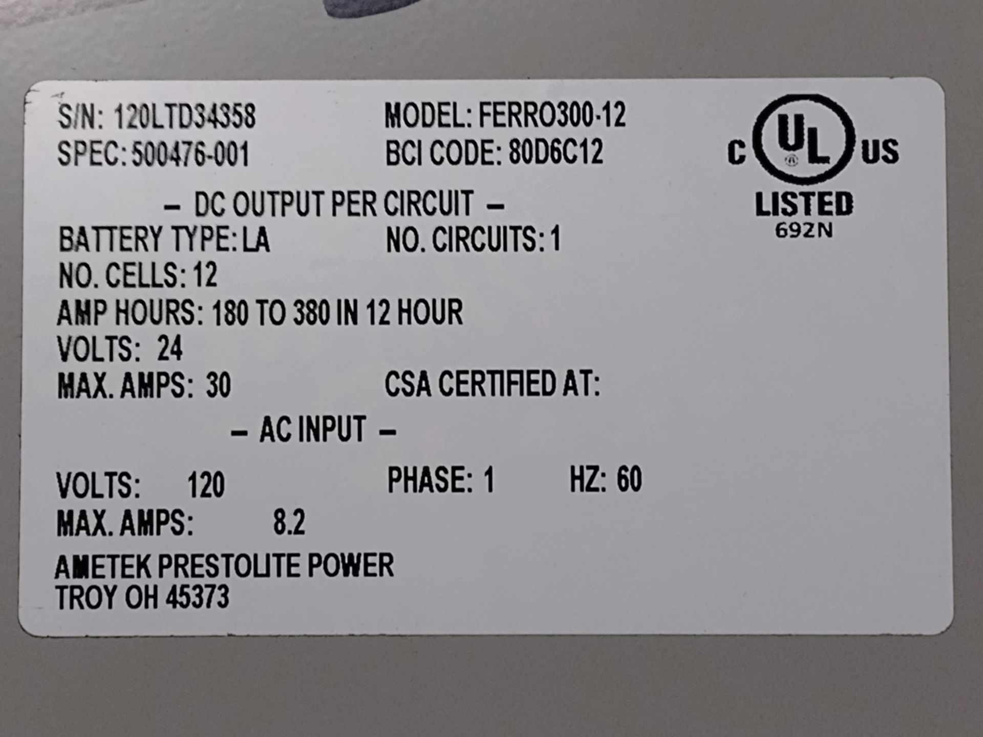 Crown WP2345-45 4,500lbs Electric 24V Walk-Behind Pallet Jack With Charger w/ Charger - Image 8 of 8