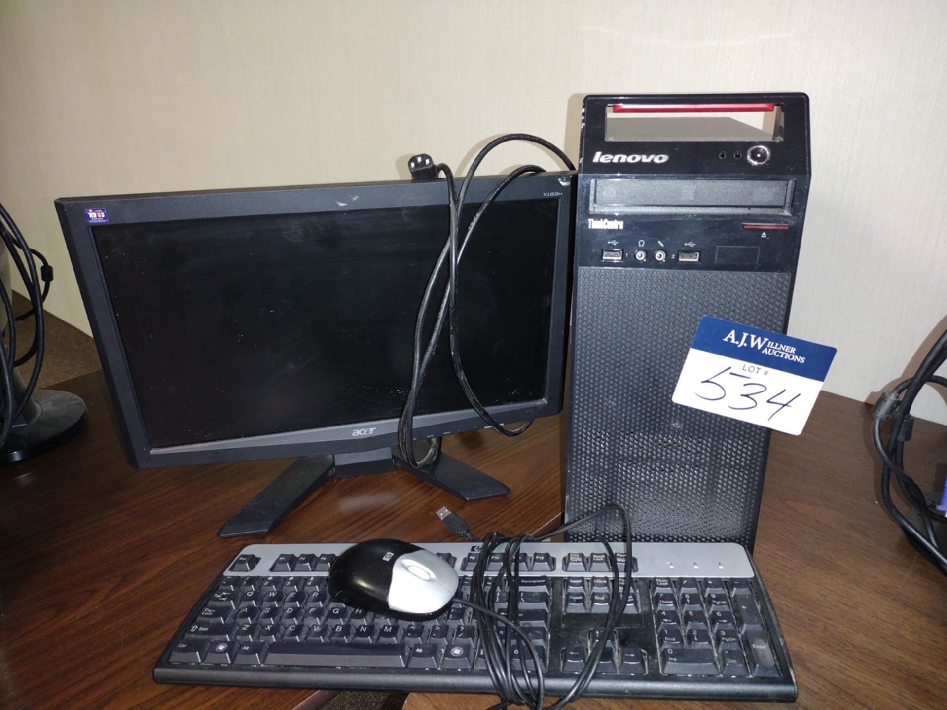Lenovo ThinkCentre i3 PC w/ Monitor and Keyboard