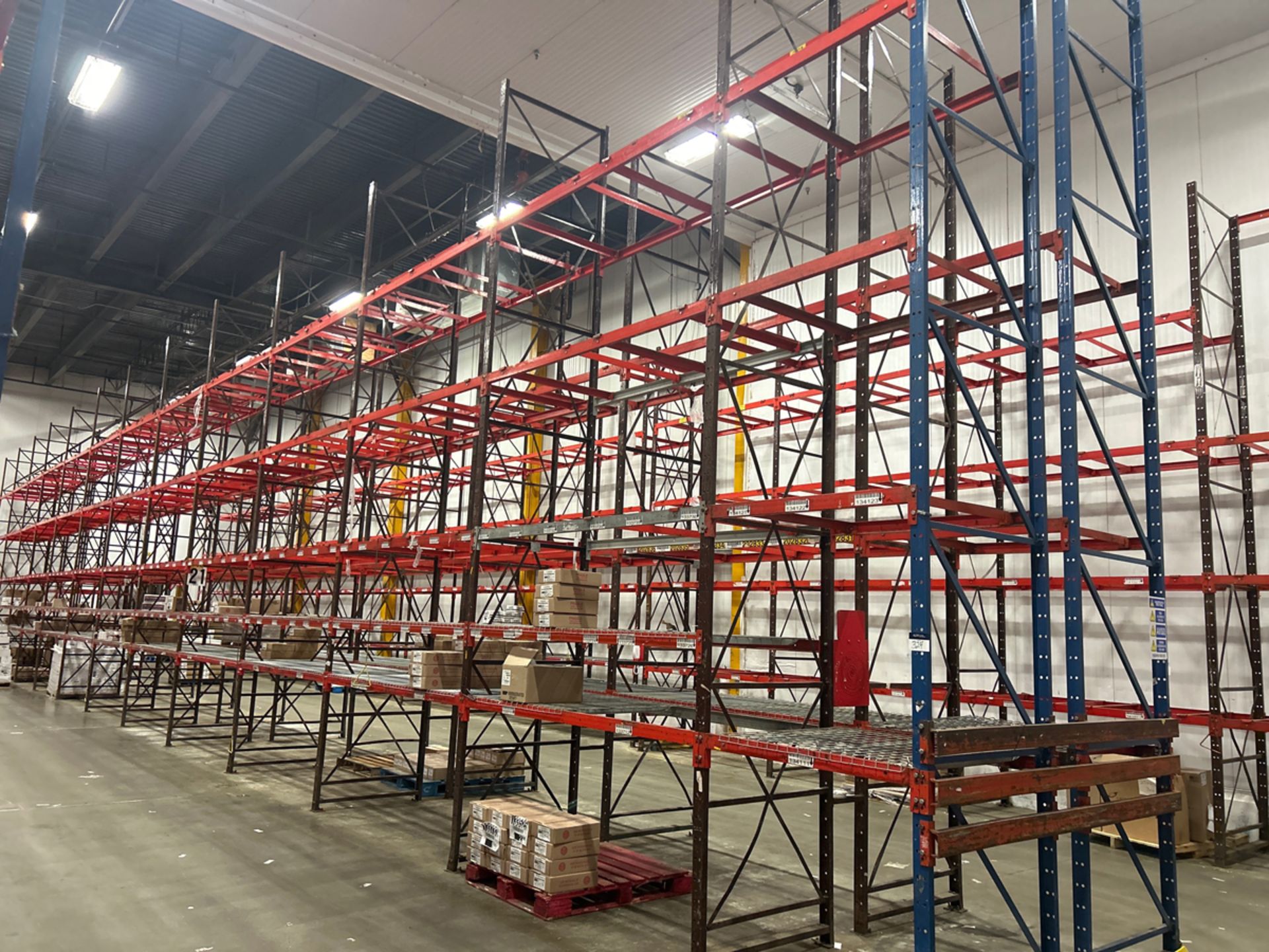 A Group of Structural Pallet Racking, 19' Tall, Approx. 96 Sections