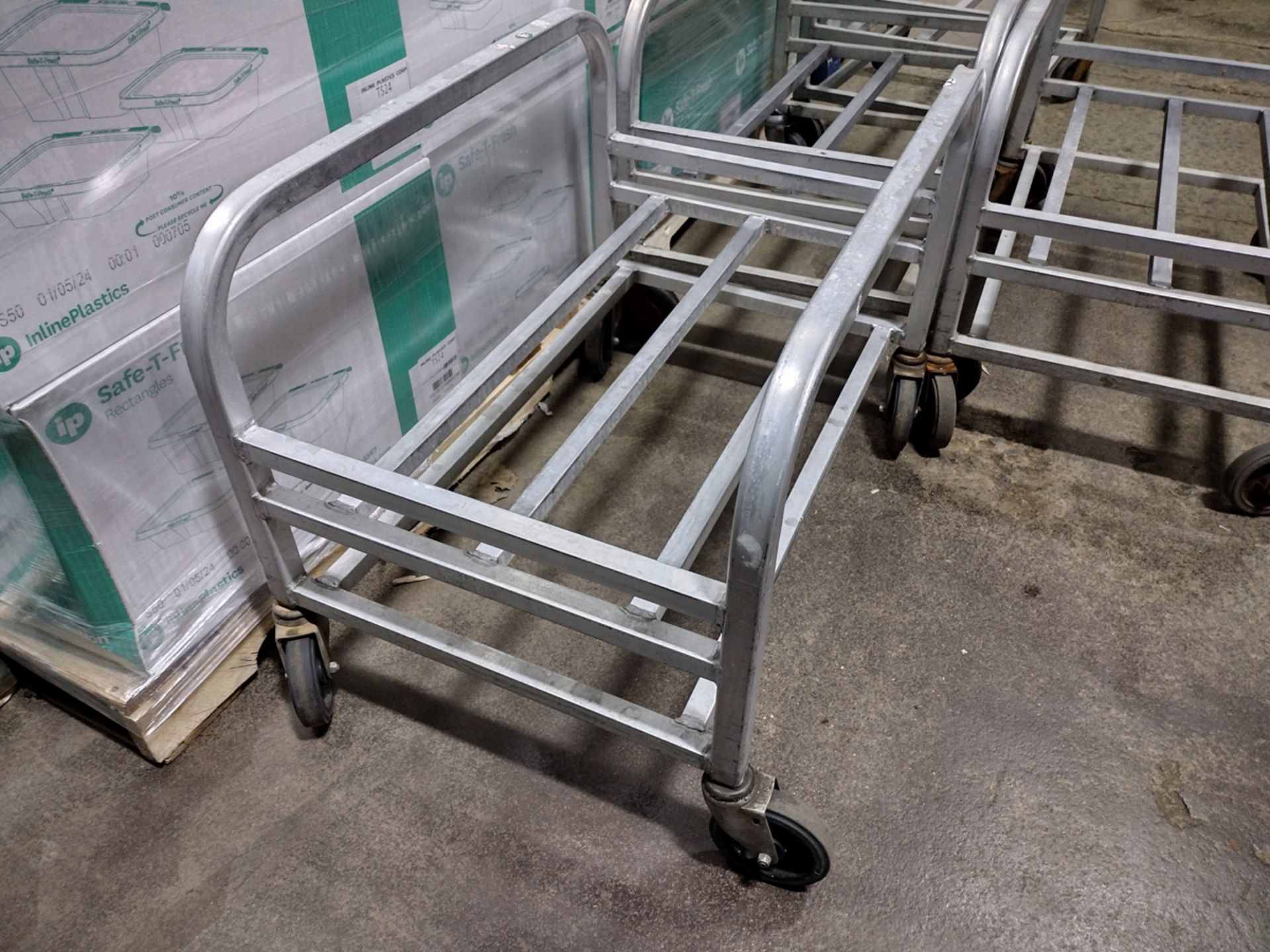 {Each} Aluminum Rolling Bin Racks - Image 3 of 4