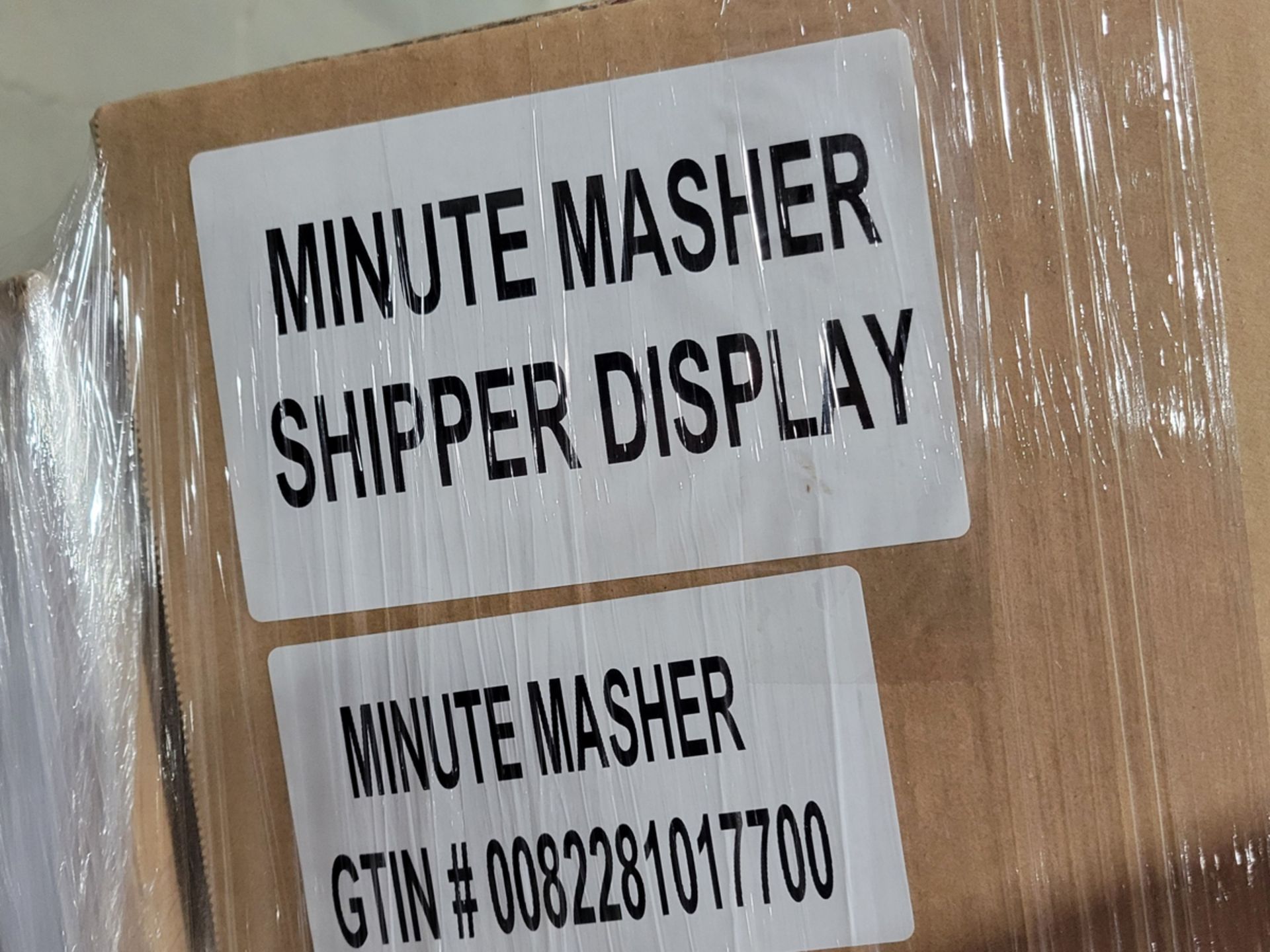 {Each} Minute Masher Shipper Display Stand