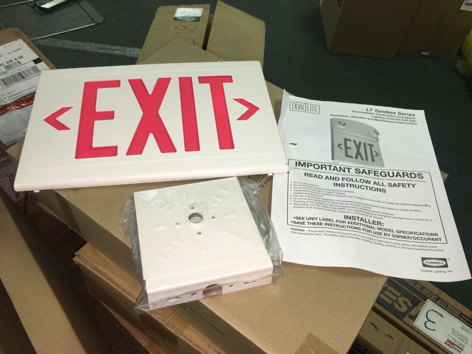 Dual Lite Emergency Exit Sign - Bild 5 aus 5