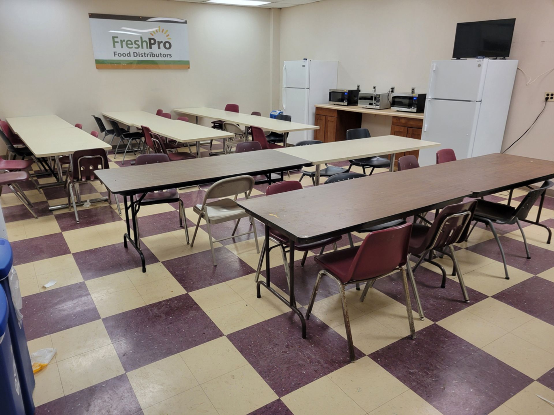 Group of Cafeteria Furniture