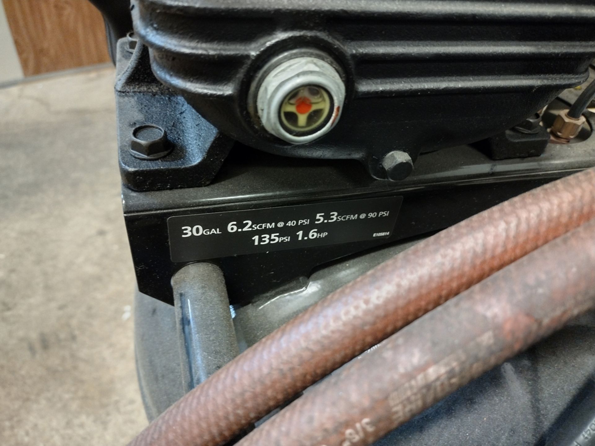 Husky 30-Gallon Rolling Air Compressor - Image 4 of 6