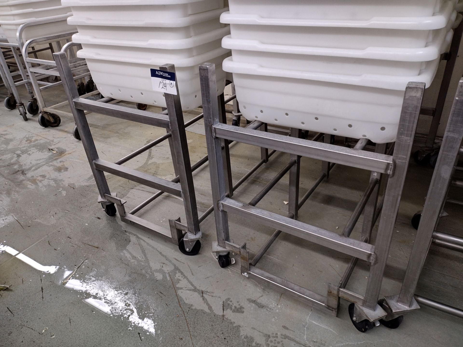 {Each} 3-Tier Steel Rolling Bin Rack - Image 3 of 5