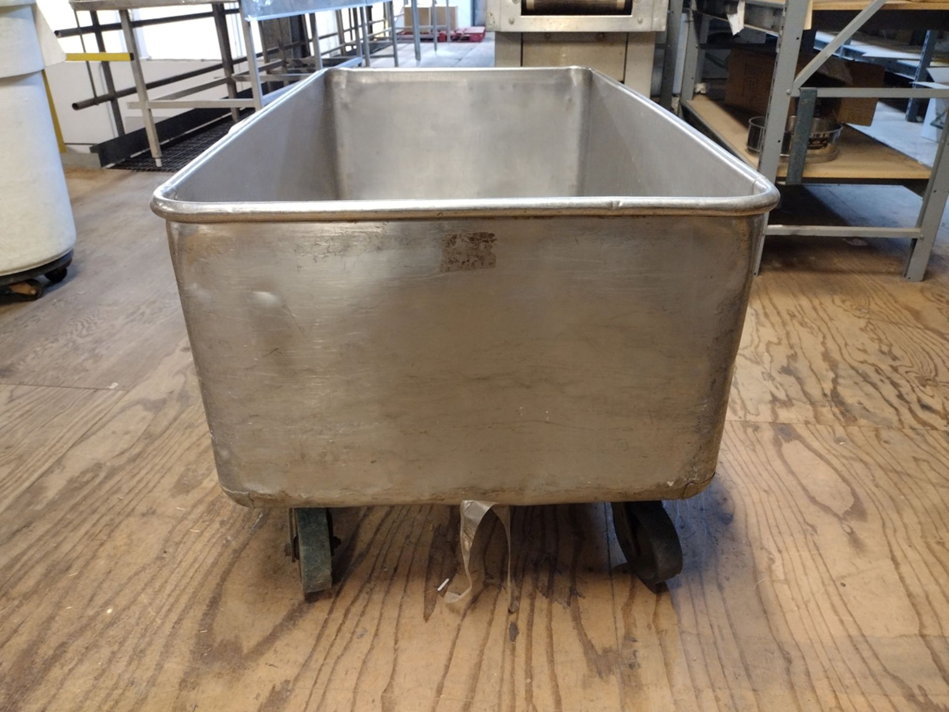 Stainless Steel Rolling Bin with Drain - Image 3 of 4