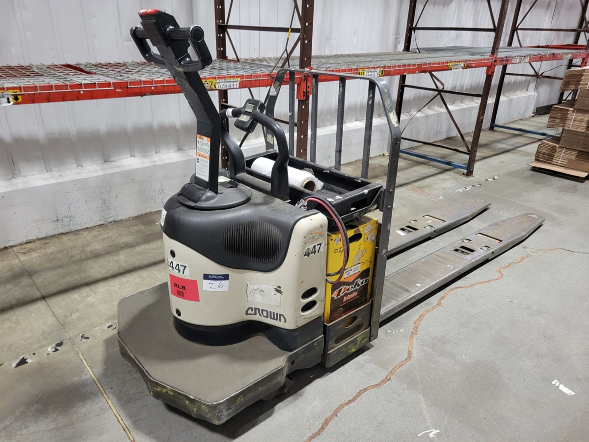 Crown PE4000-60 6,000lbs Electric 24V Rider Pallet Jack