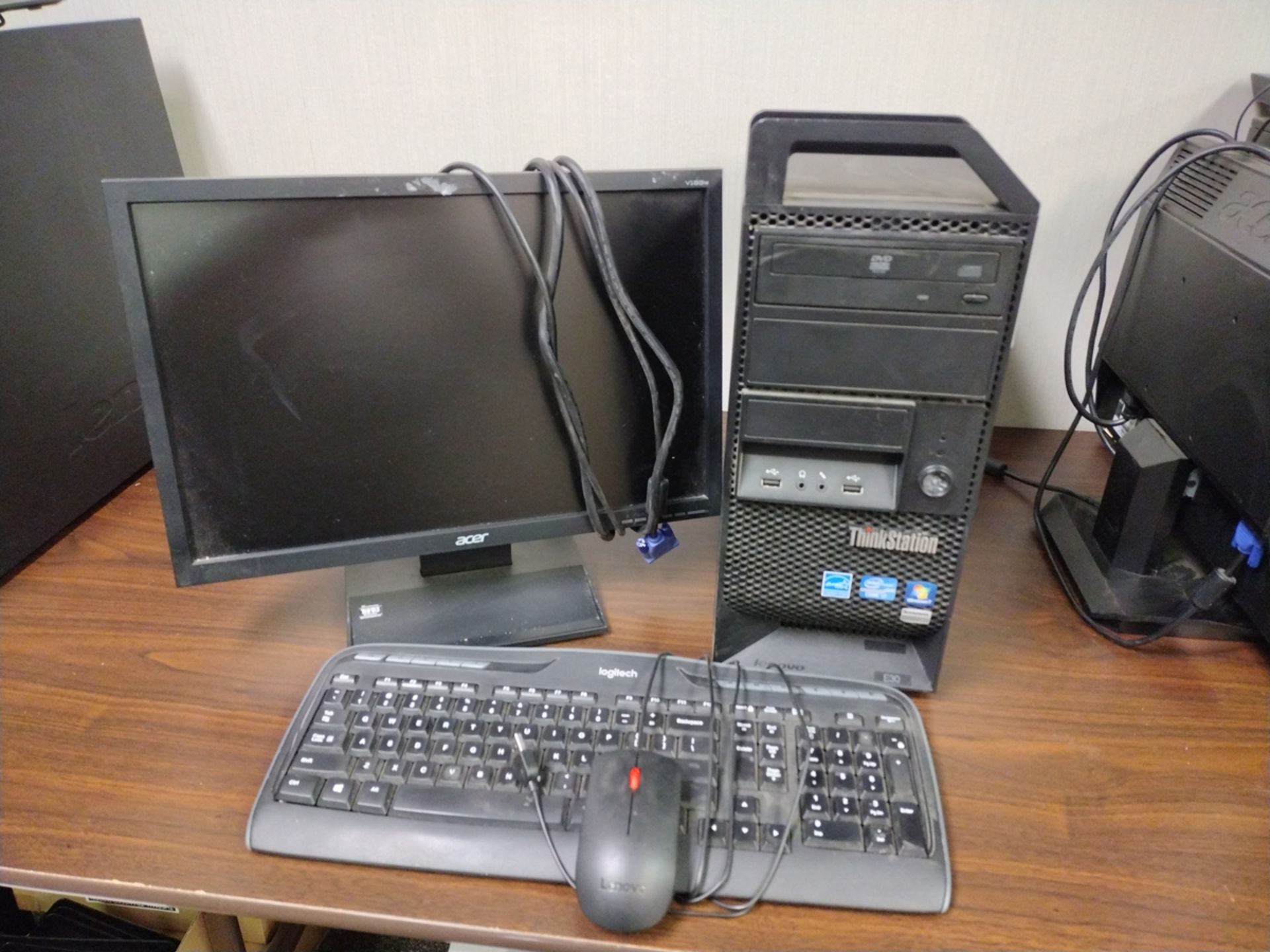 Lenovo E30 ThinkStation i7 PC w/ Monitor and Keyboard