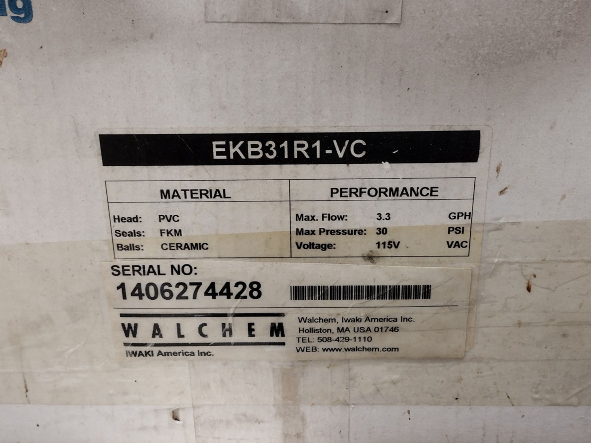 Walchem E-Class Metering Pump - Image 6 of 6