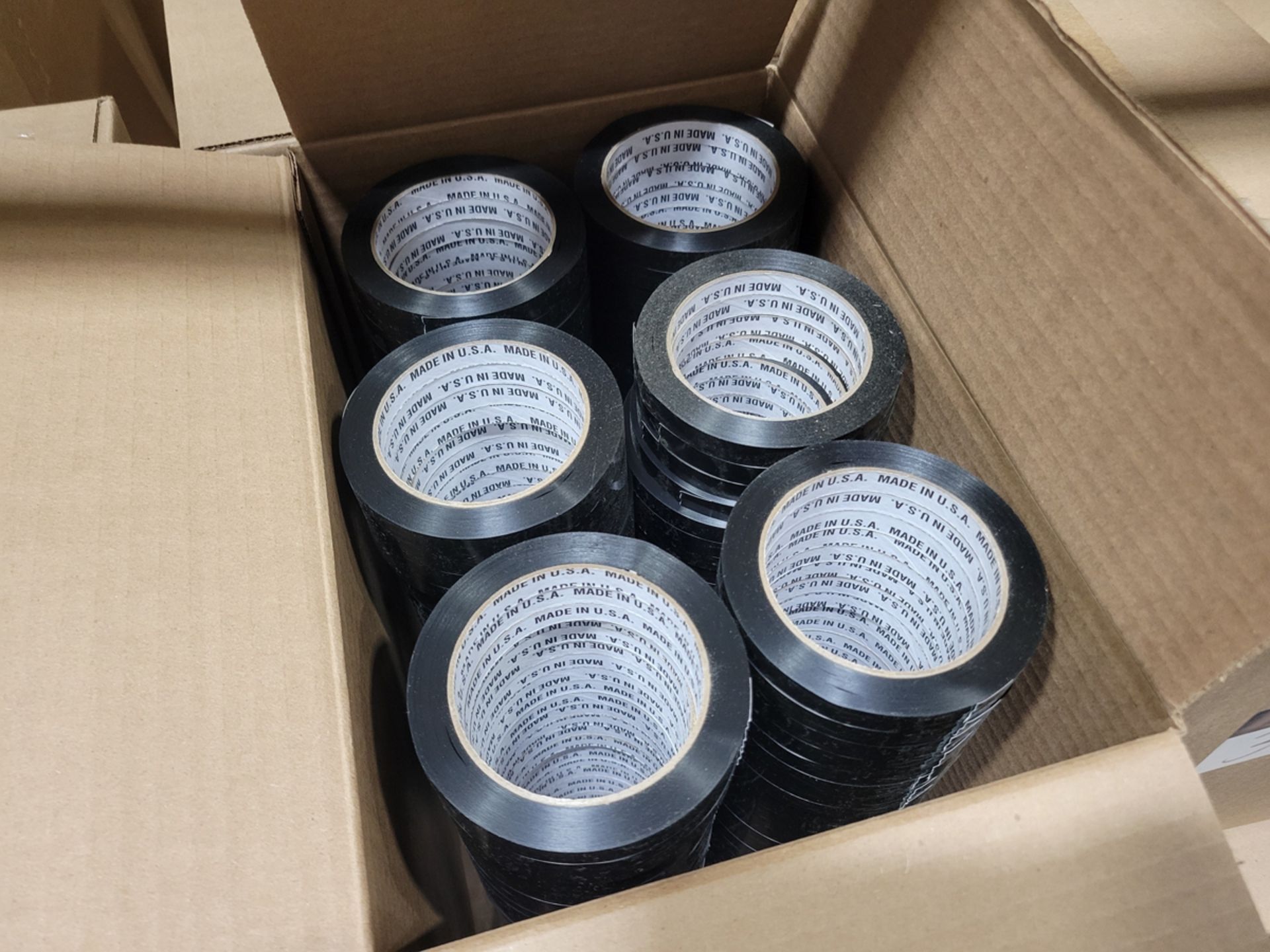 {Case} Black Strapping Tape #105 Rolls (NIB) - Image 2 of 4