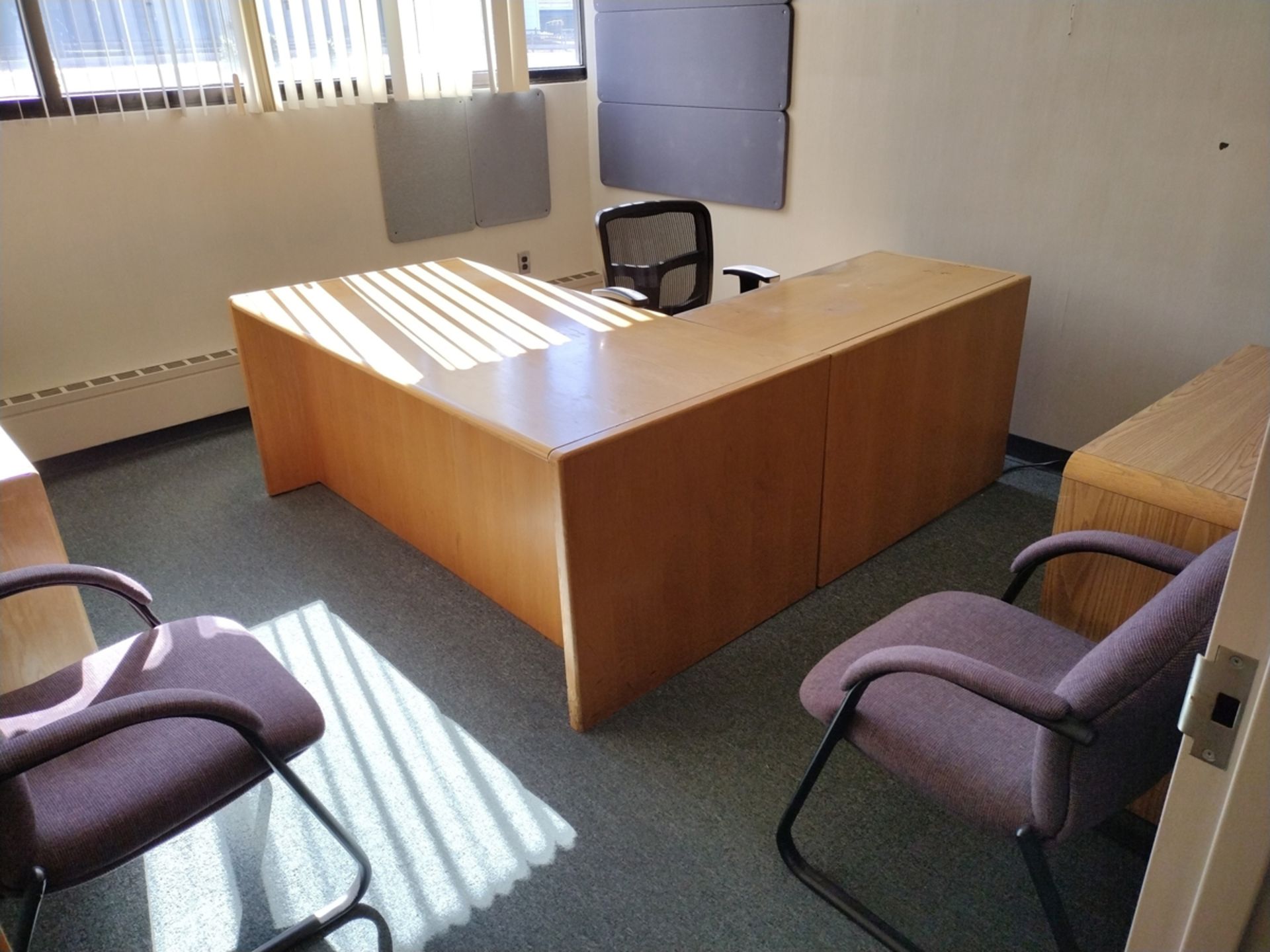 Group of Office Furniture Throughout Rooms