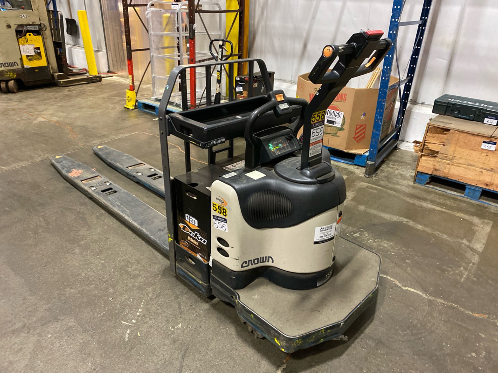 Crown PE4500-60 6,000lbs Electric 24V Rider Pallet Jack