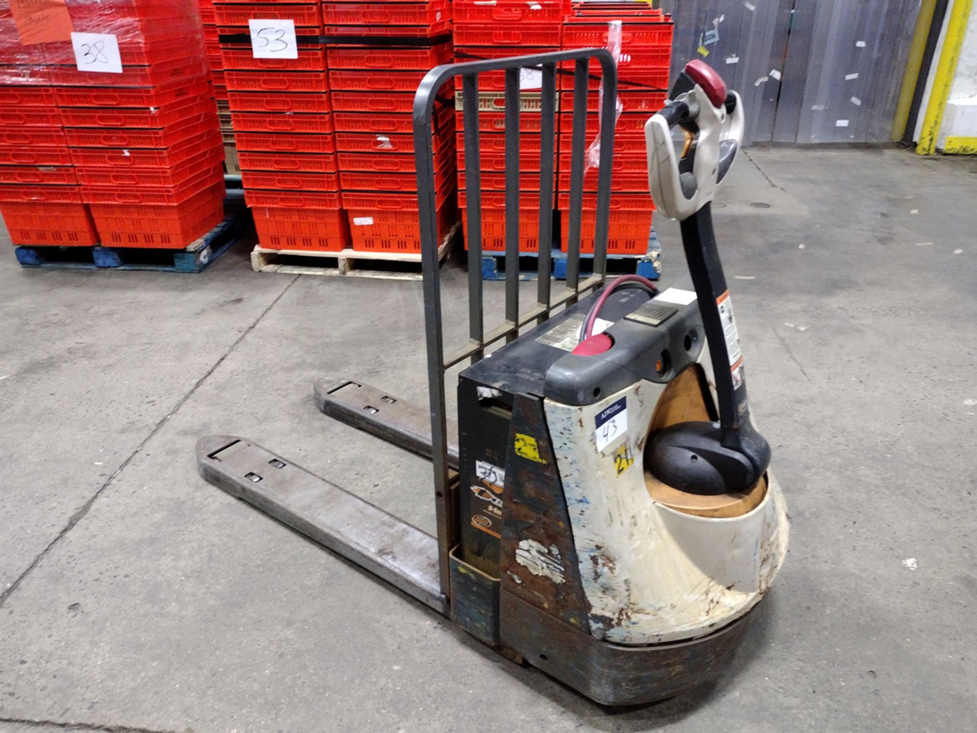 Crown WP3045-45 4,500lbs Electric 24V Walk-Behind Pallet Jack w/ Charger - Image 2 of 9