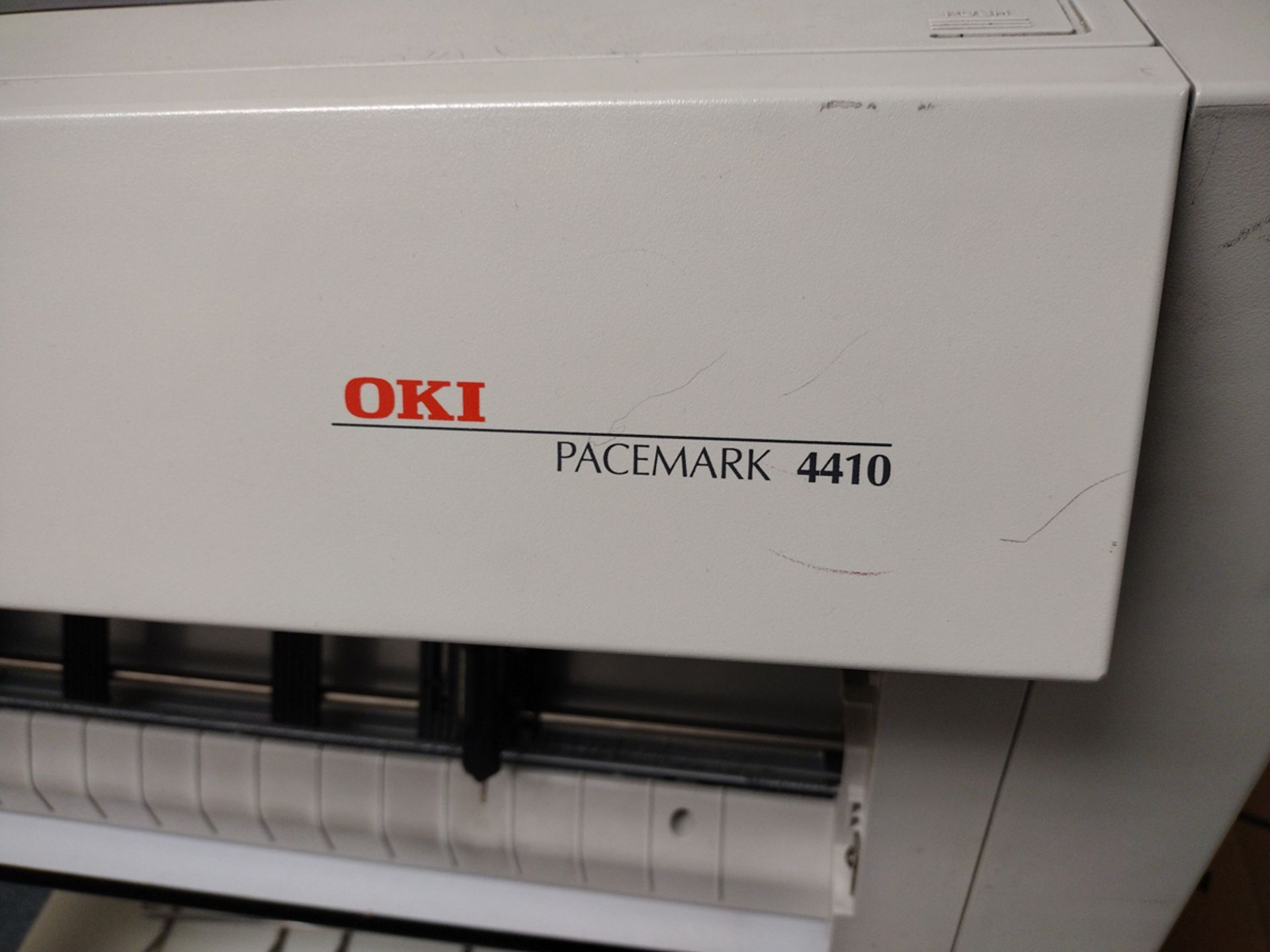 OKI Pacemark 4410 Dot Matrix Printer w/ Table - Image 6 of 8