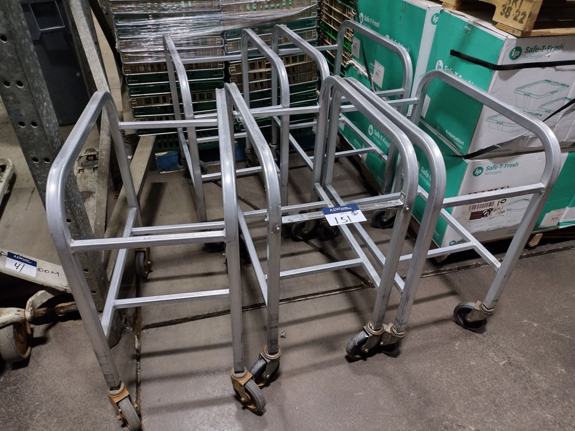 {Each} Aluminum Rolling Bin Racks