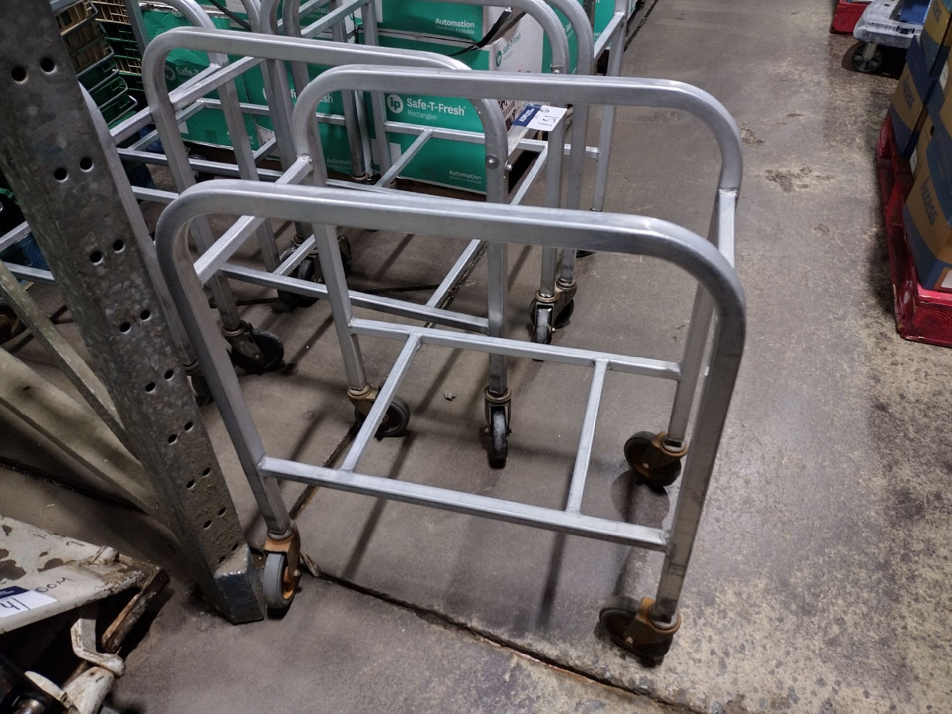 {Each} Aluminum Rolling Bin Racks - Image 2 of 2