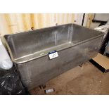 Stainless Steel Rolling Bin with Drain