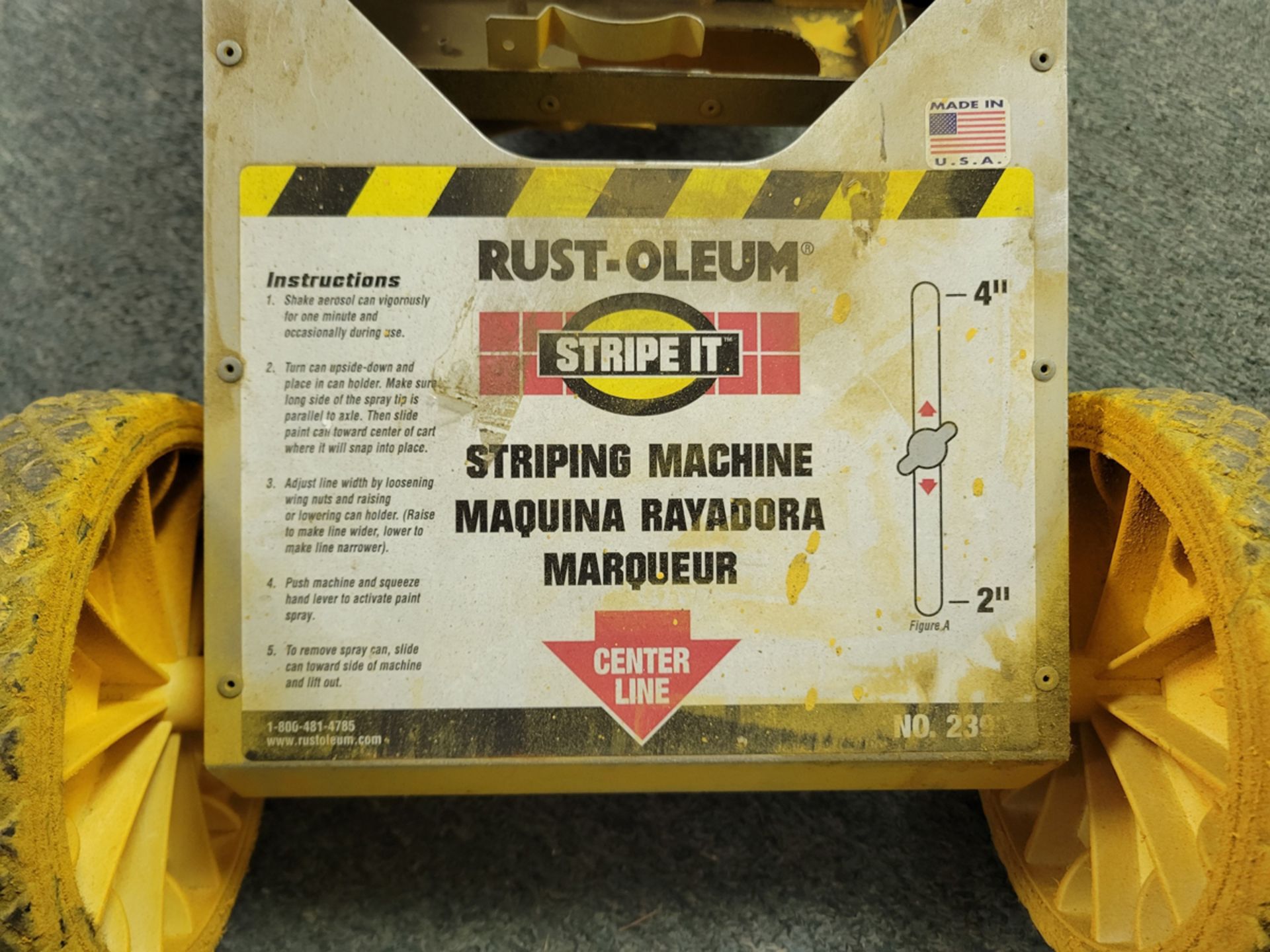 Rustoleum Striping Machine with Paint - Image 4 of 5