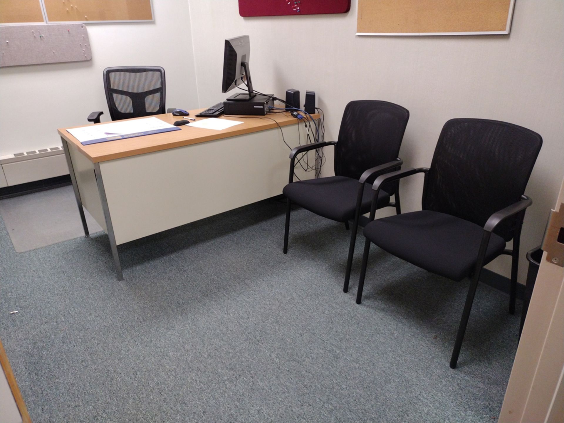 Group of Office Furniture Throughout Rooms