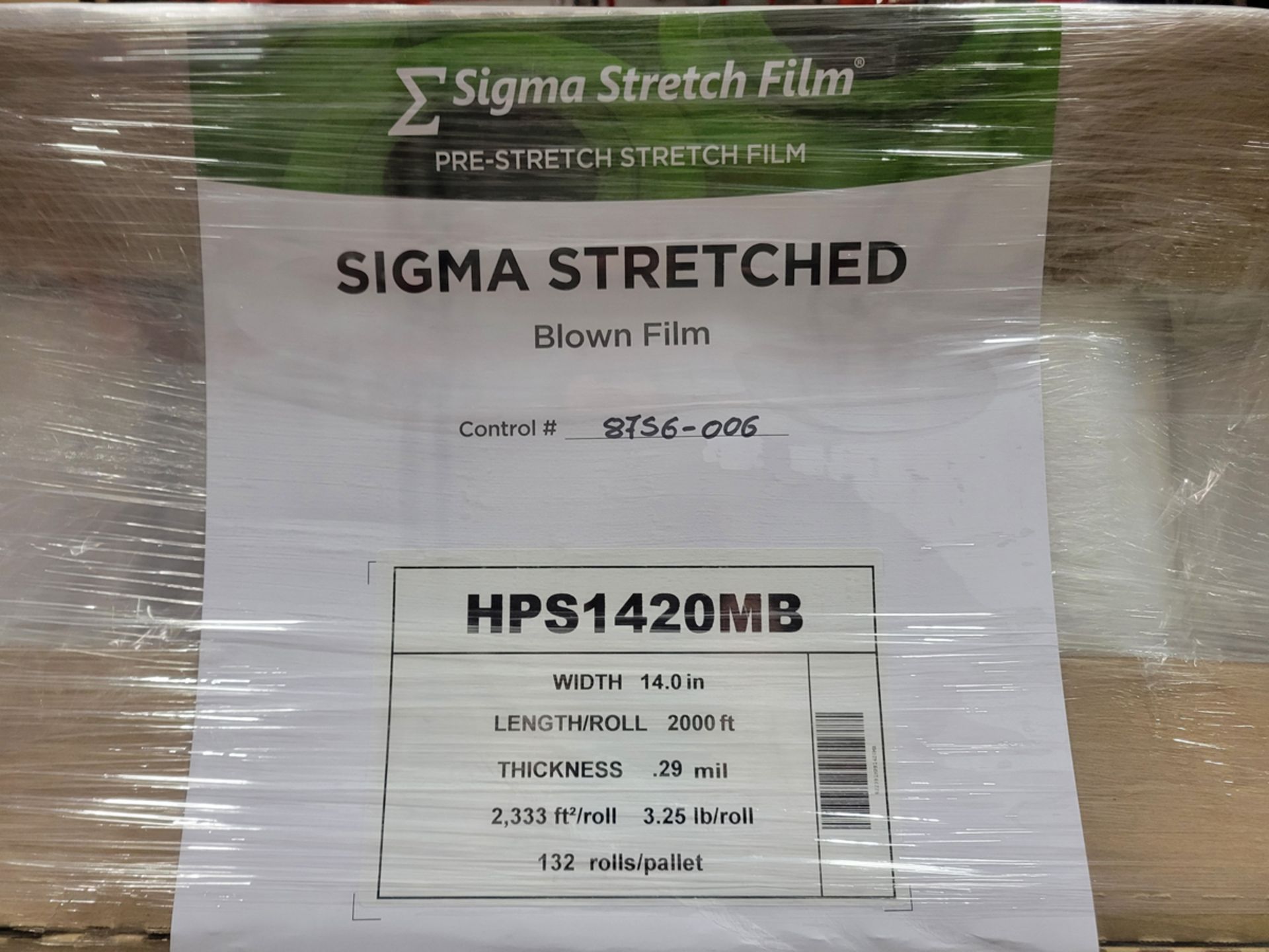 {Each} Sigma 2,000ft Stretch Wrap Film Roll - Image 3 of 3