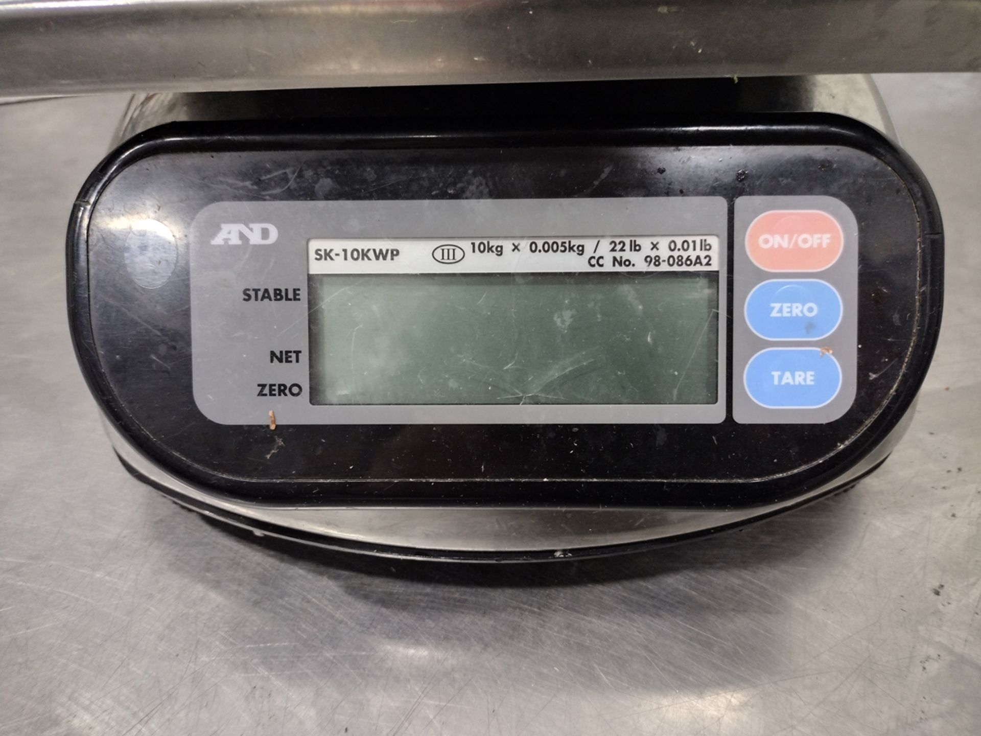 A&D SK-10KWP Digital Stainless Steel Washdown Scale - Image 2 of 3