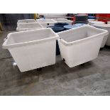 {Each} Rubbermaid Poly Rolling Hoppers