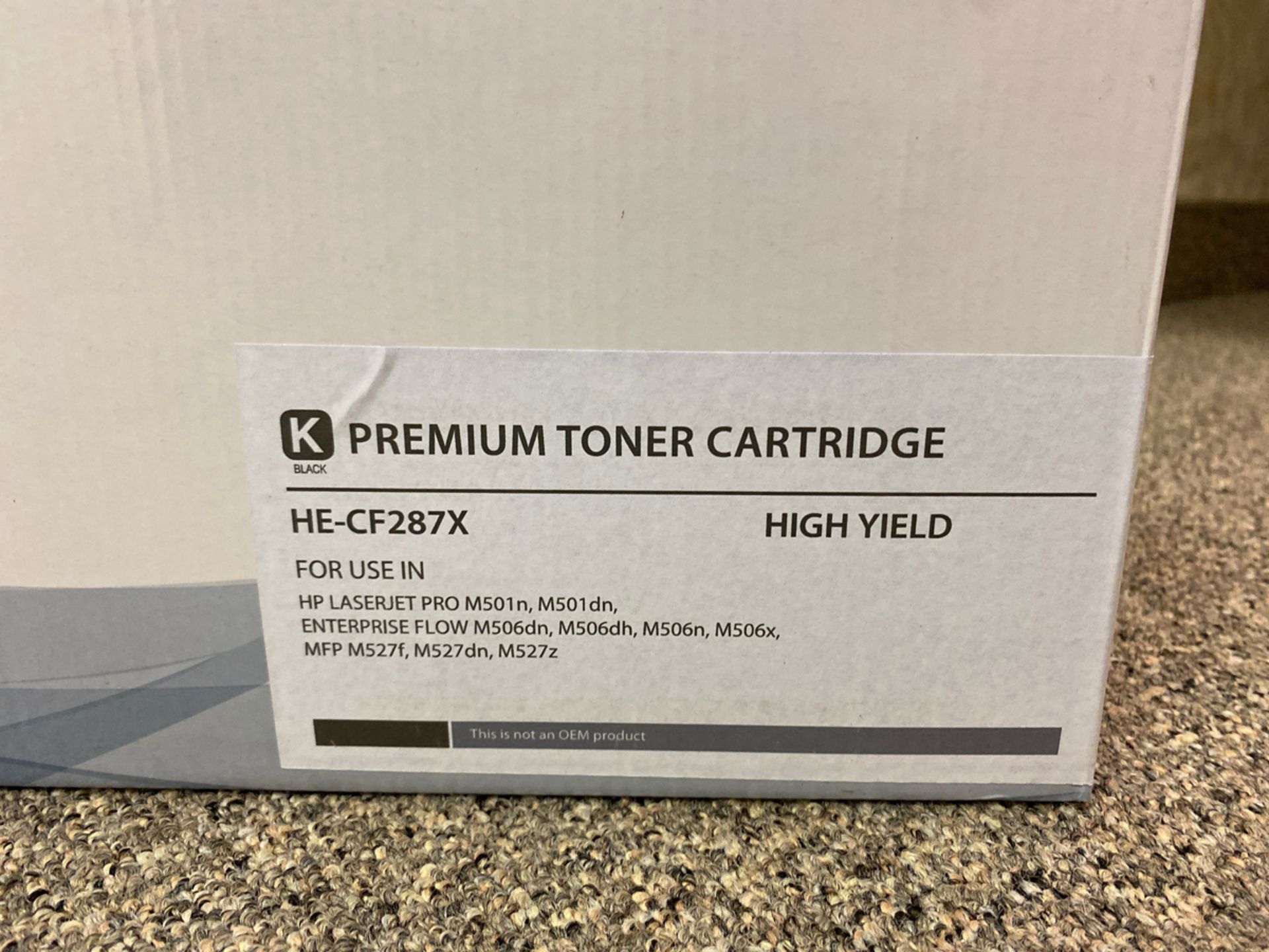 Premium Toner Cartridge HE-CF287X Black Toner Cartridge - Image 2 of 2