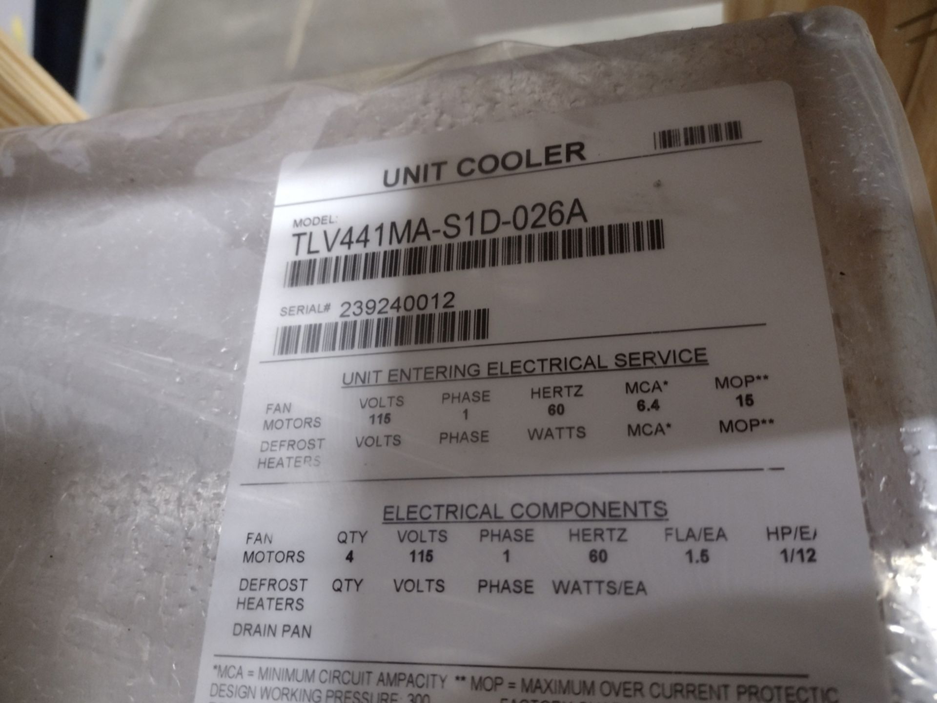 Trenton Refrigeration Low Velocity Walk-In Evaporator (NIB) - Image 5 of 6