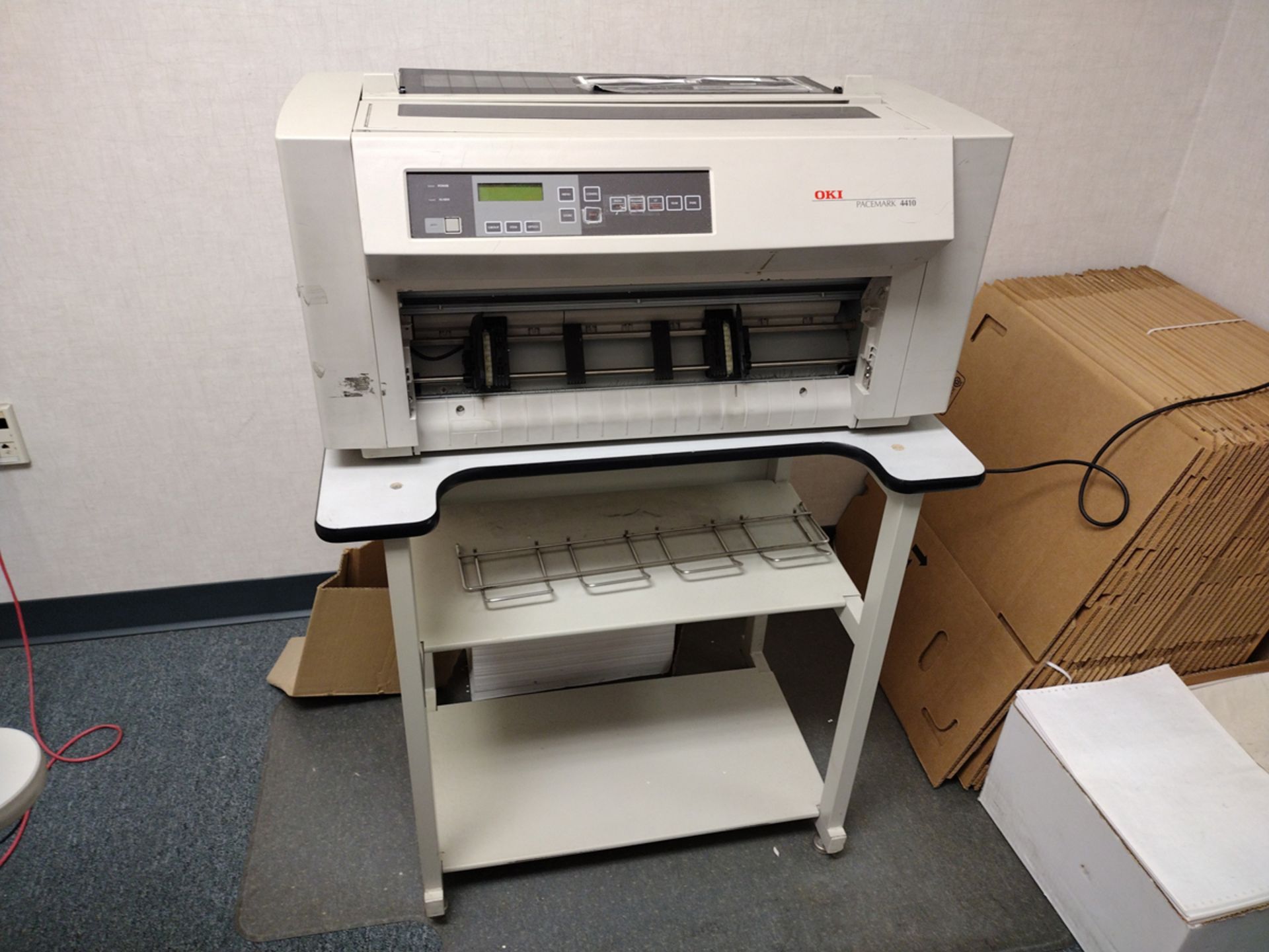 OKI Pacemark 4410 Dot Matrix Printer w/ Table