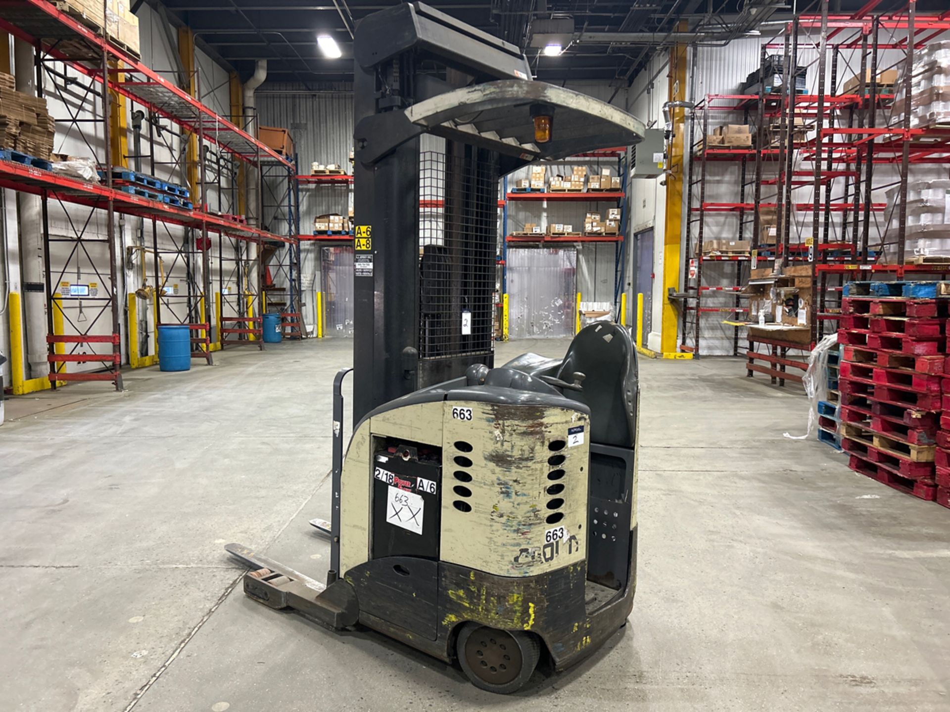 Crown RR5020-35 3,500lbs Electric 36V Reach Truck w/ Charger