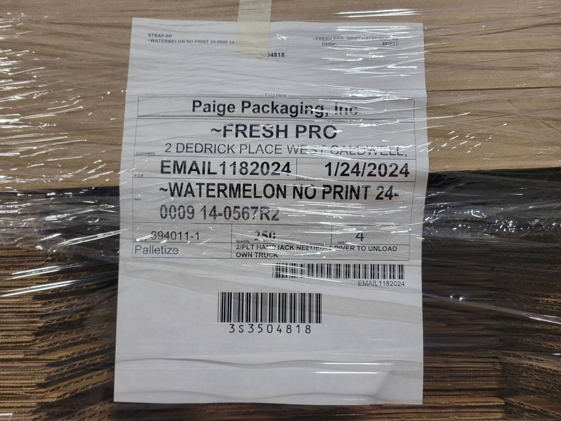 {Pallet} Watermelon Print Cardboard Box - Image 3 of 3