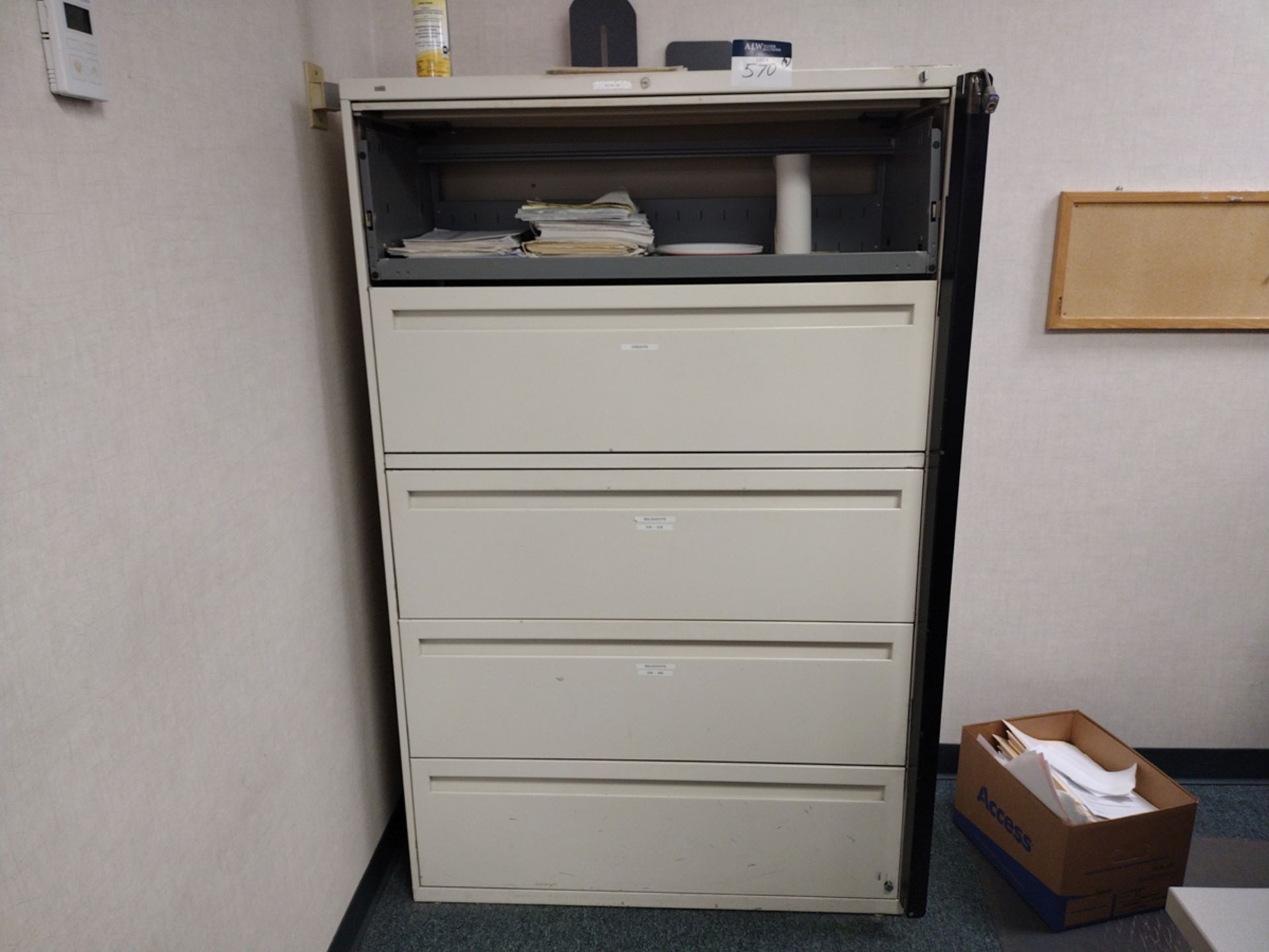 {Each} 5-Drawer Lateral Metal File Cabinet - Image 2 of 6