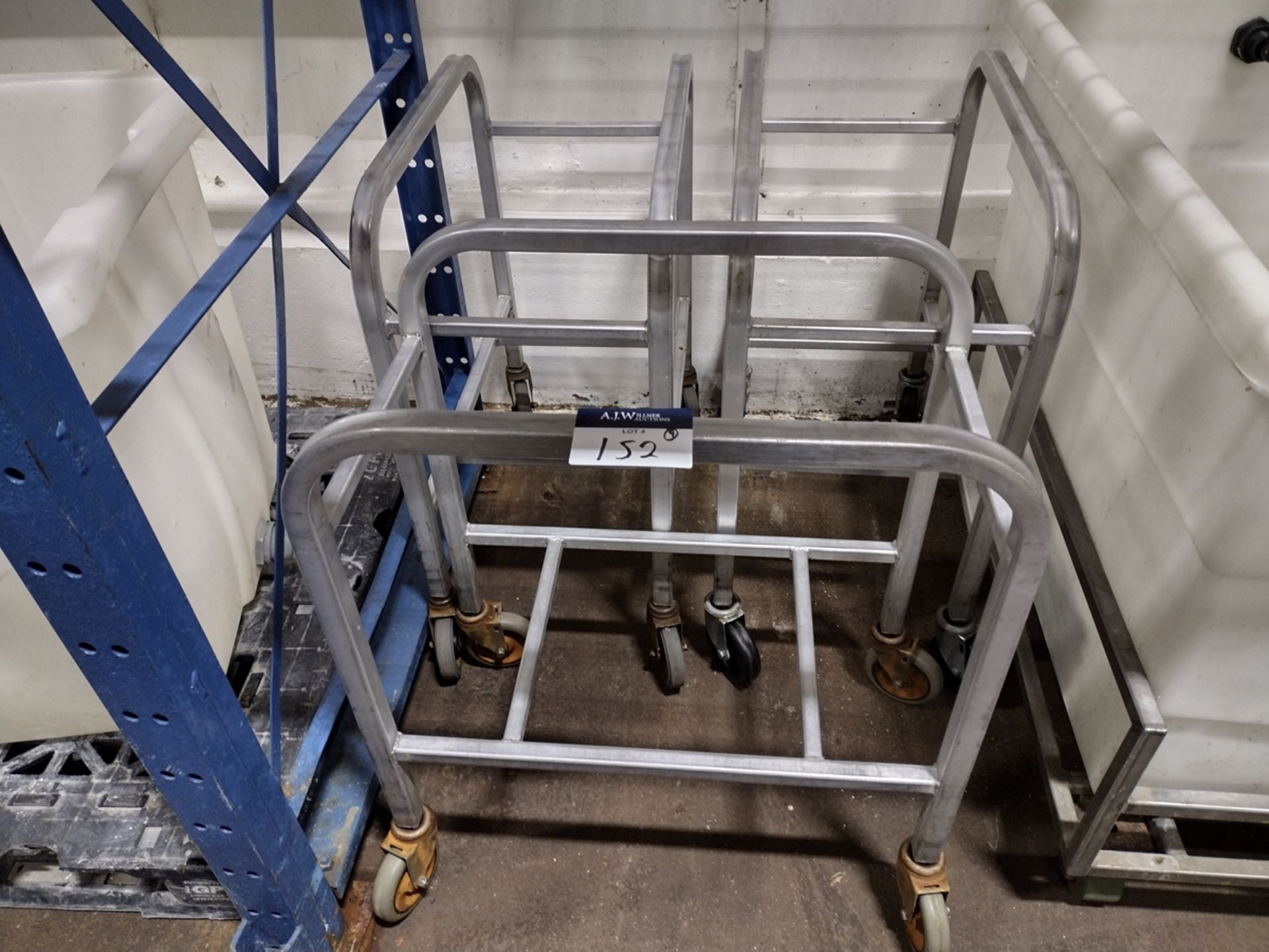 {Each} Aluminum Rolling Bin Racks - Image 2 of 4