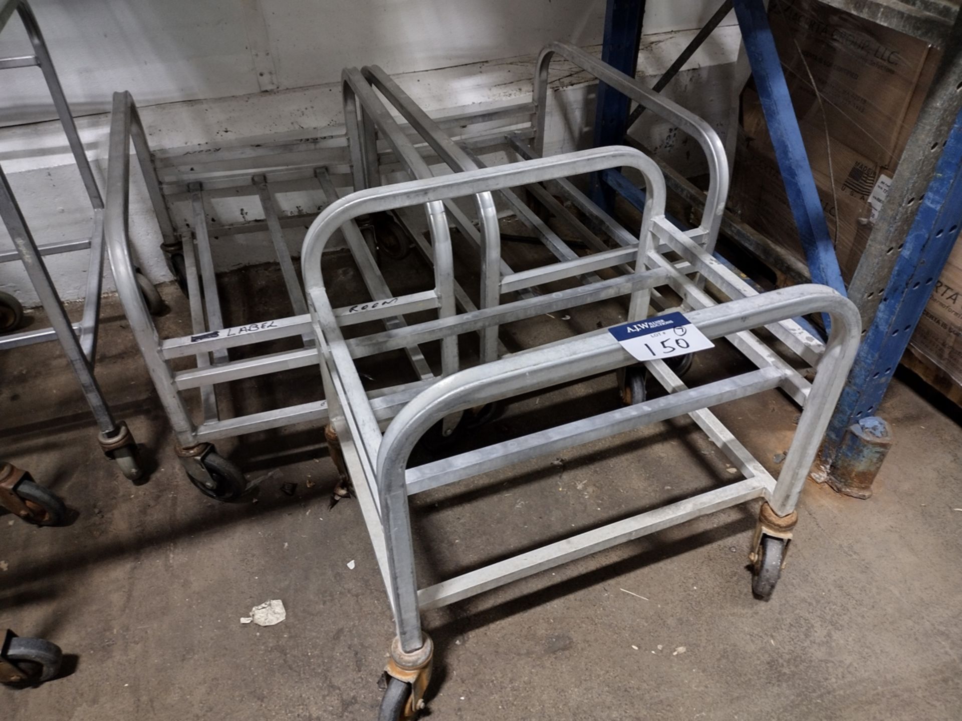 {Each} Aluminum Rolling Bin Racks - Image 2 of 4