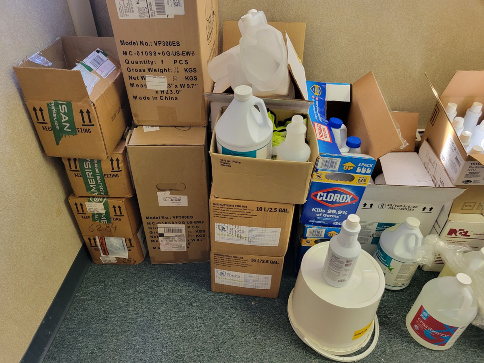 Group of Cleaning Supplies and Sanitizers - Image 4 of 7