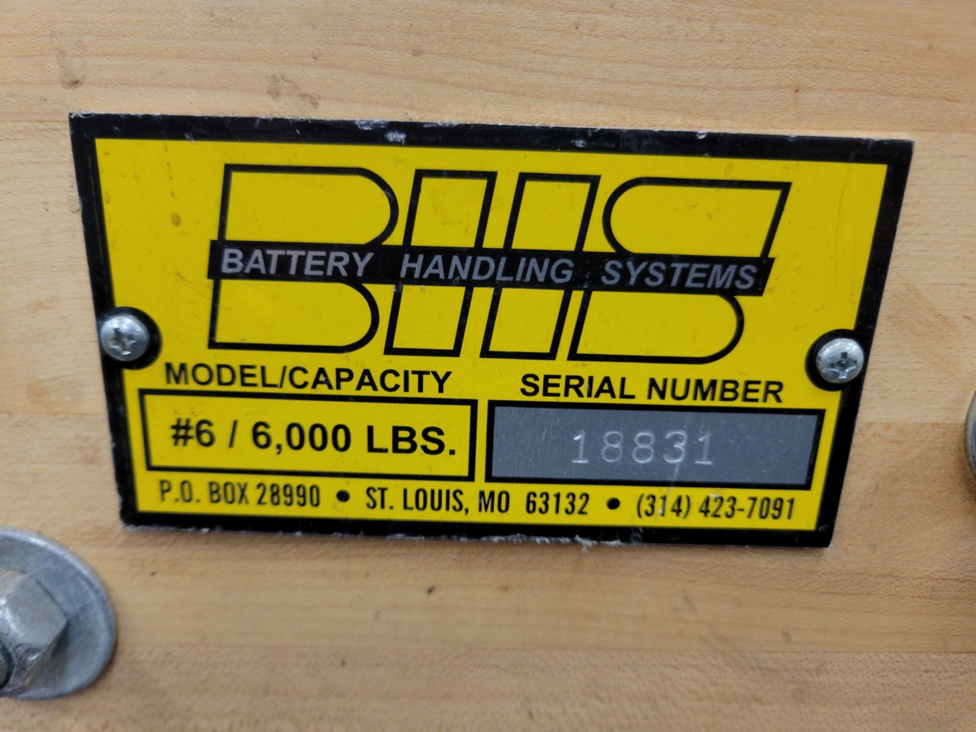 BHS 6,000lbs Capacity Battery Lifting Beam - Image 5 of 5