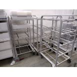 {Each} 5-Tier Aluminum Rolling Bin Rack