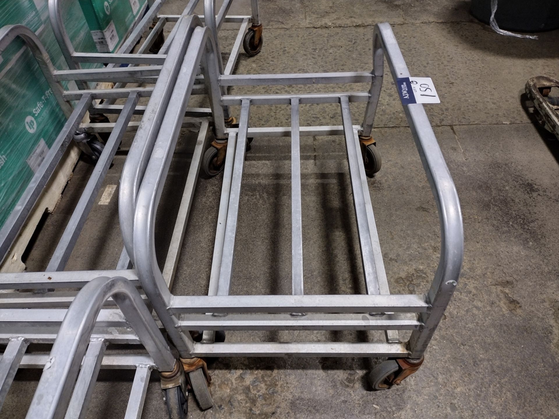 {Each} Aluminum Rolling Bin Racks - Image 4 of 4