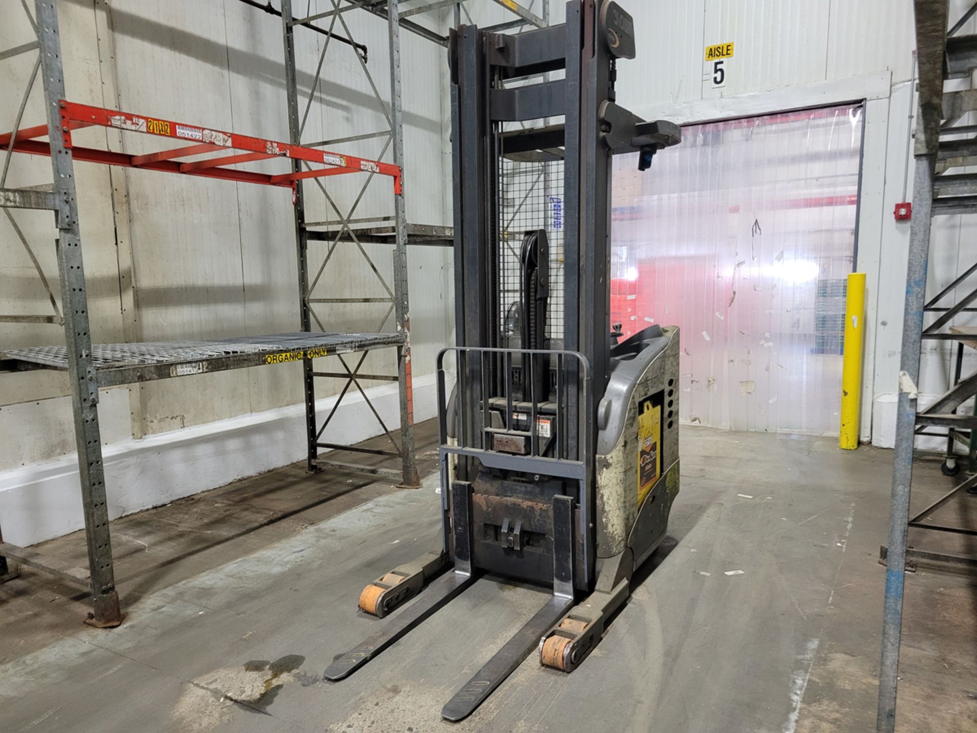 Crown RR5220-35 3,500lbs Electric 36V Reach Truck w/ Charger