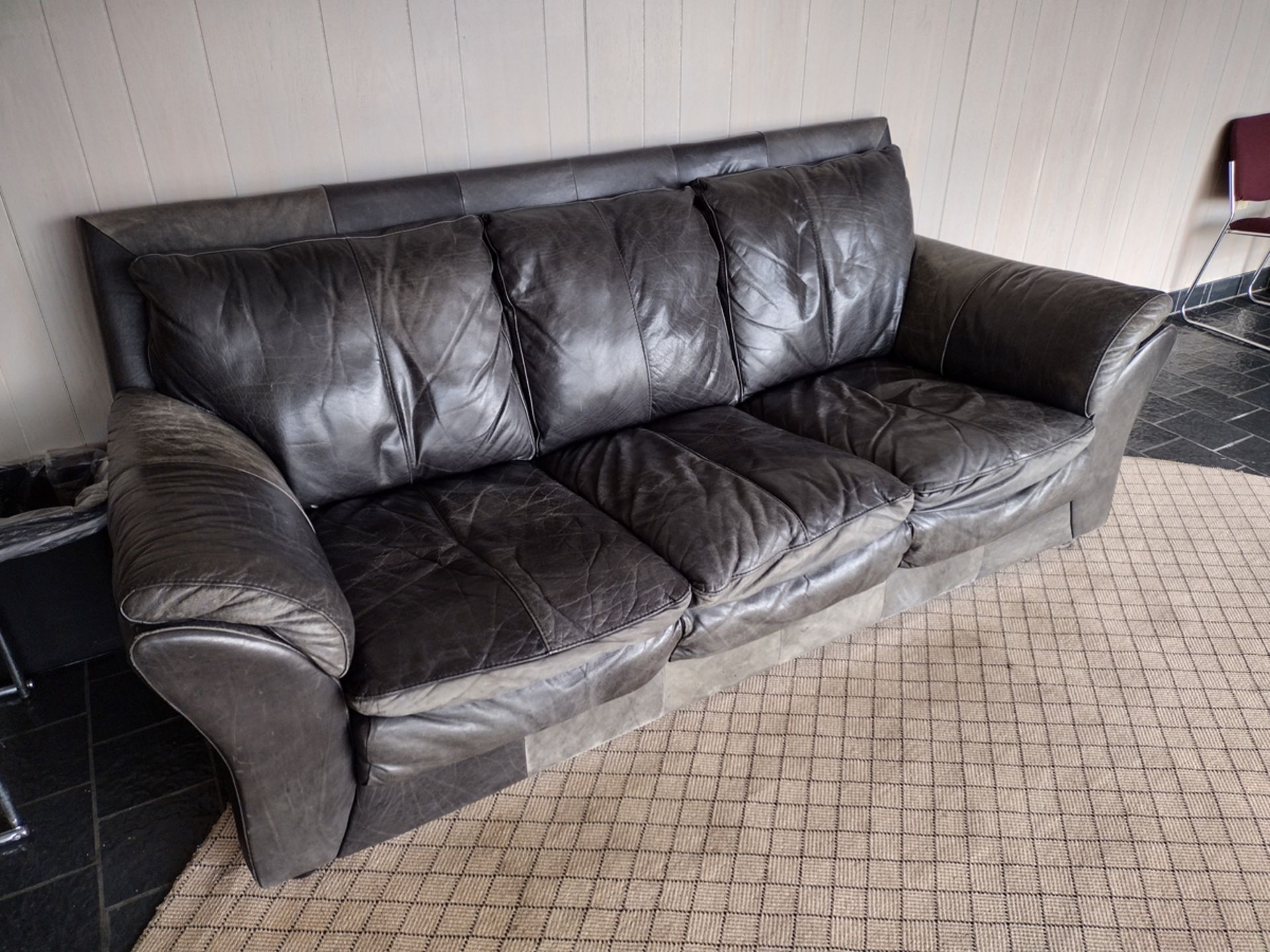 Leather Upholstered Sofa - Image 2 of 3