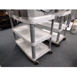 {Each} Rubbermaid 3-Tier Poly Push Cart