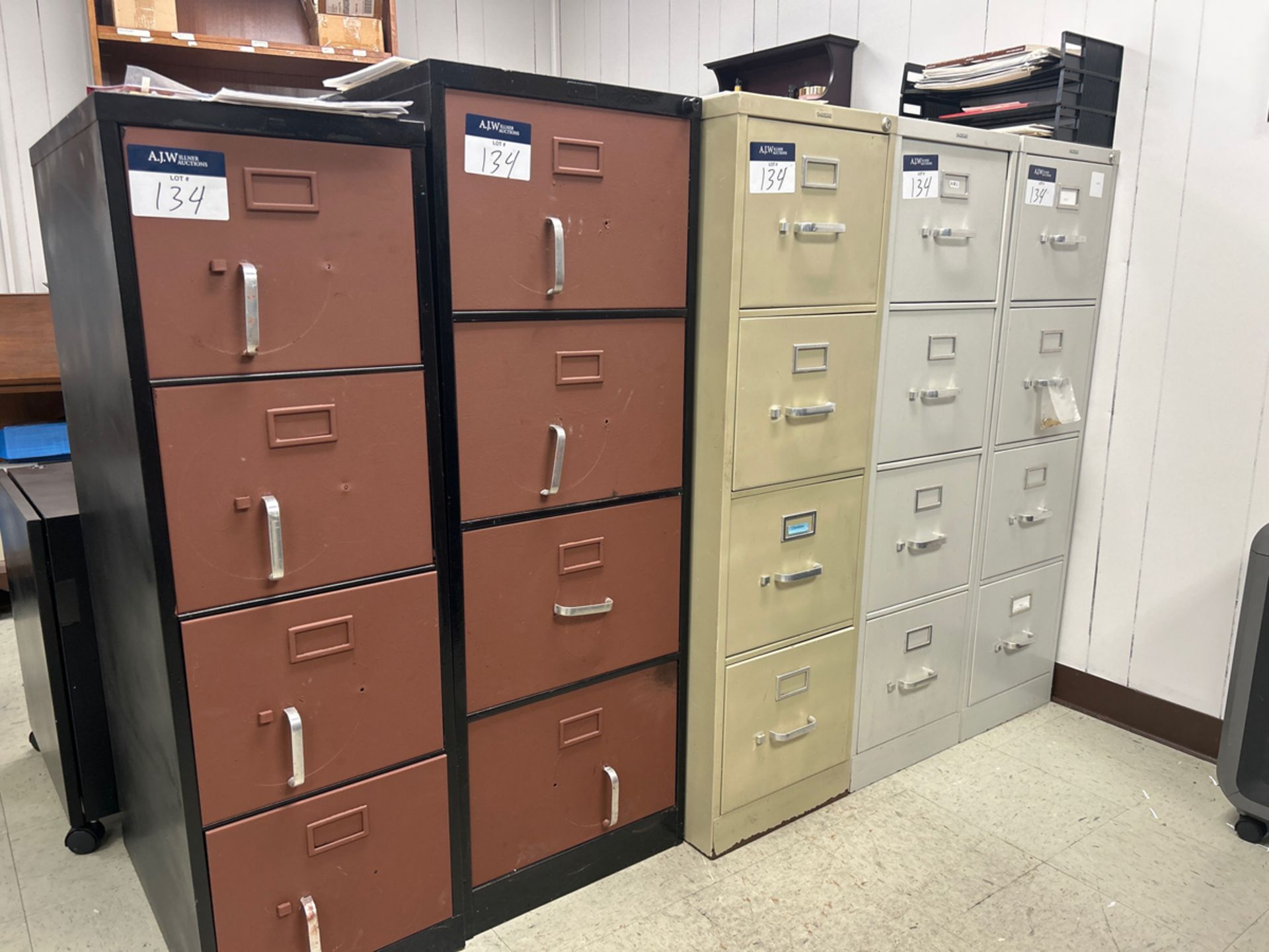 A Group of (13) Ass't Steel File Cabinets