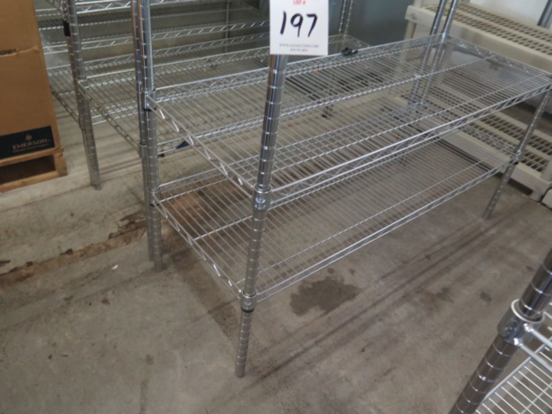Rolling Wire Frame Shelves (4) (SOLD AS-IS - NO WARRANTY) - Image 3 of 5